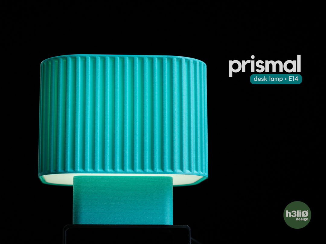 Prismal Desk — Pièces imprimées pour luminaire de bureau — photographie du créateur — designed by h3li0