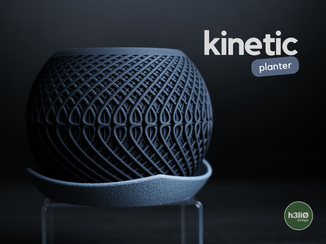 Kinetic — Pot à motifs et soucoupe — photographie du créateur — designed by h3li0