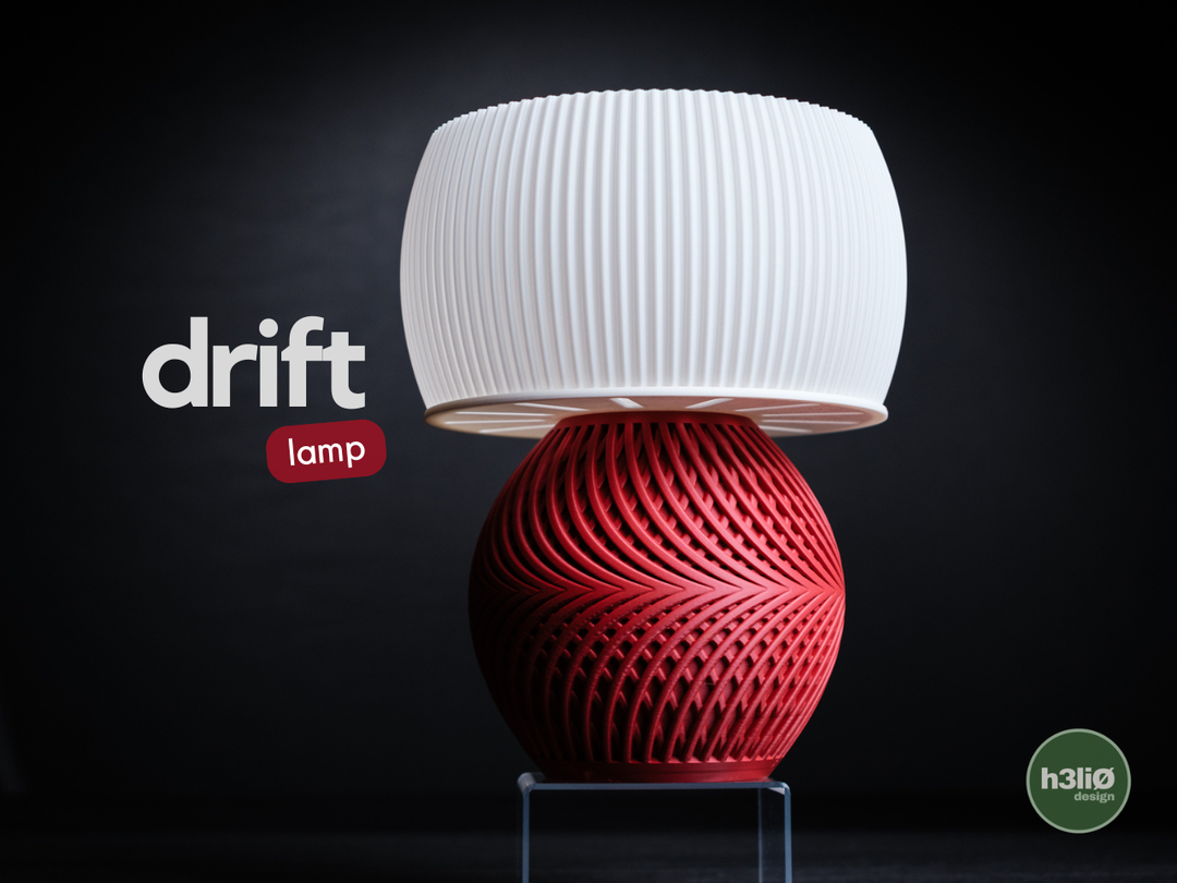 Drift — Pièces imprimées pour luminaire — photographie du créateur — designed by h3li0