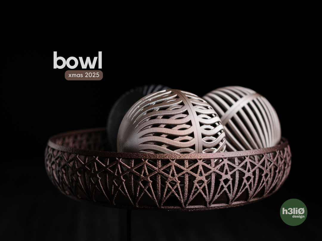 Bowl Noël 2025 — Coupe décorative — photographie du créateur — designed by h3li0