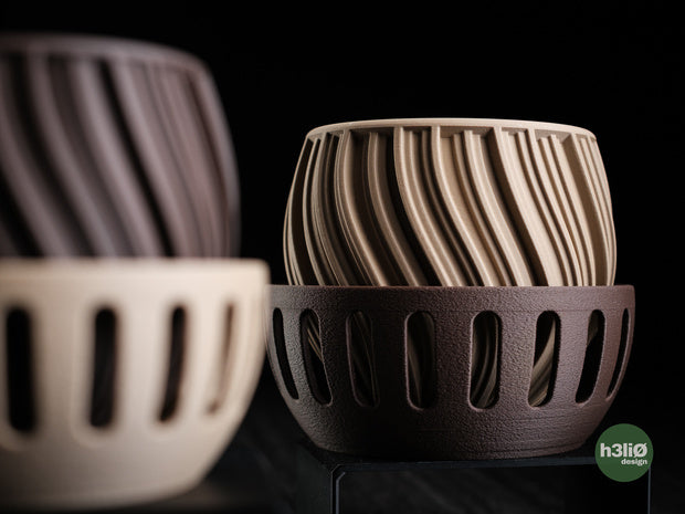 Odemira — Pot avec soucoupe à fentes — photographie du créateur — designed by h3li0