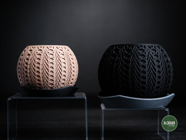 Fusion — Pot à soucoupe — photographie du créateur — designed by h3li0