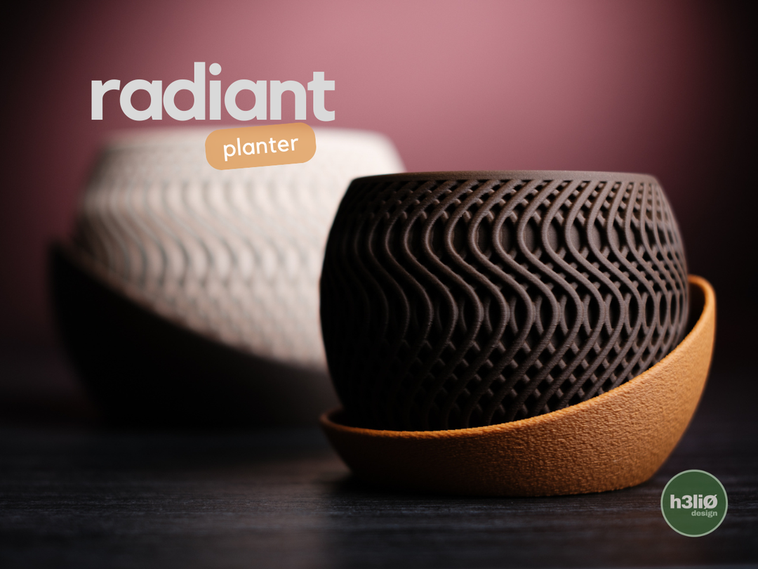 Radiant — Pot décoratif — photographie du créateur — designed by h3li0