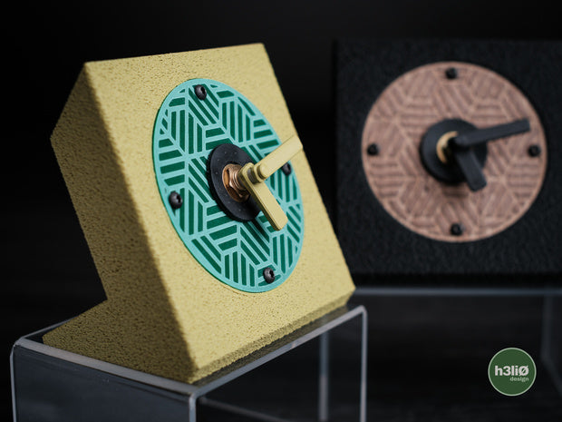 Vexel — Pièces imprimées pour horloge de bureau — photographie du créateur — designed by h3li0