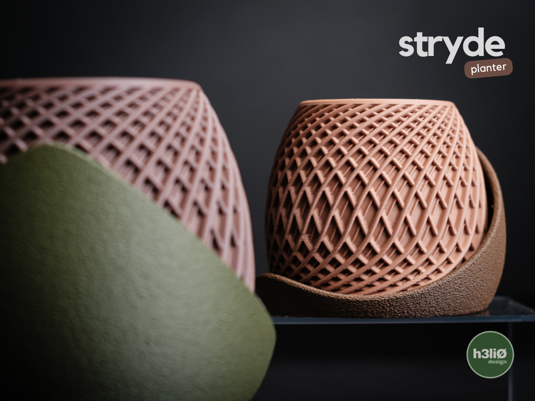 Stryde — Pot à soucoupe enveloppante — photographie du créateur — designed by h3li0