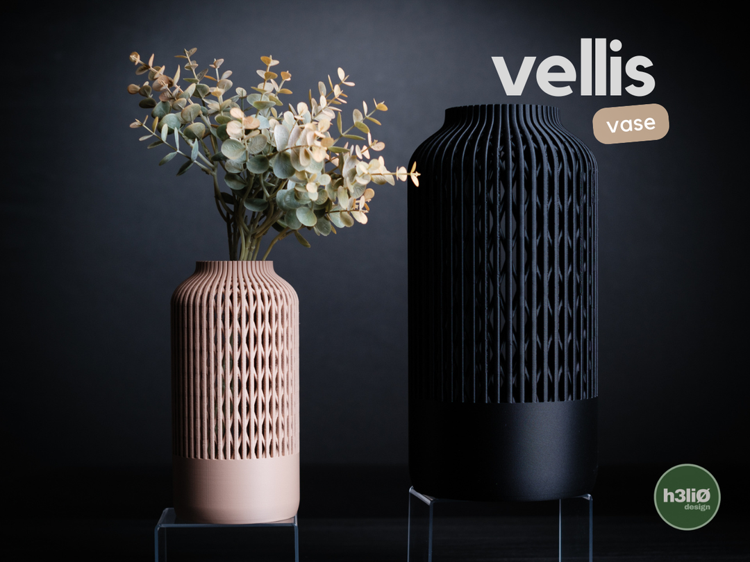 Vellis — Vase décoratif — photographie du créateur — designed by h3li0