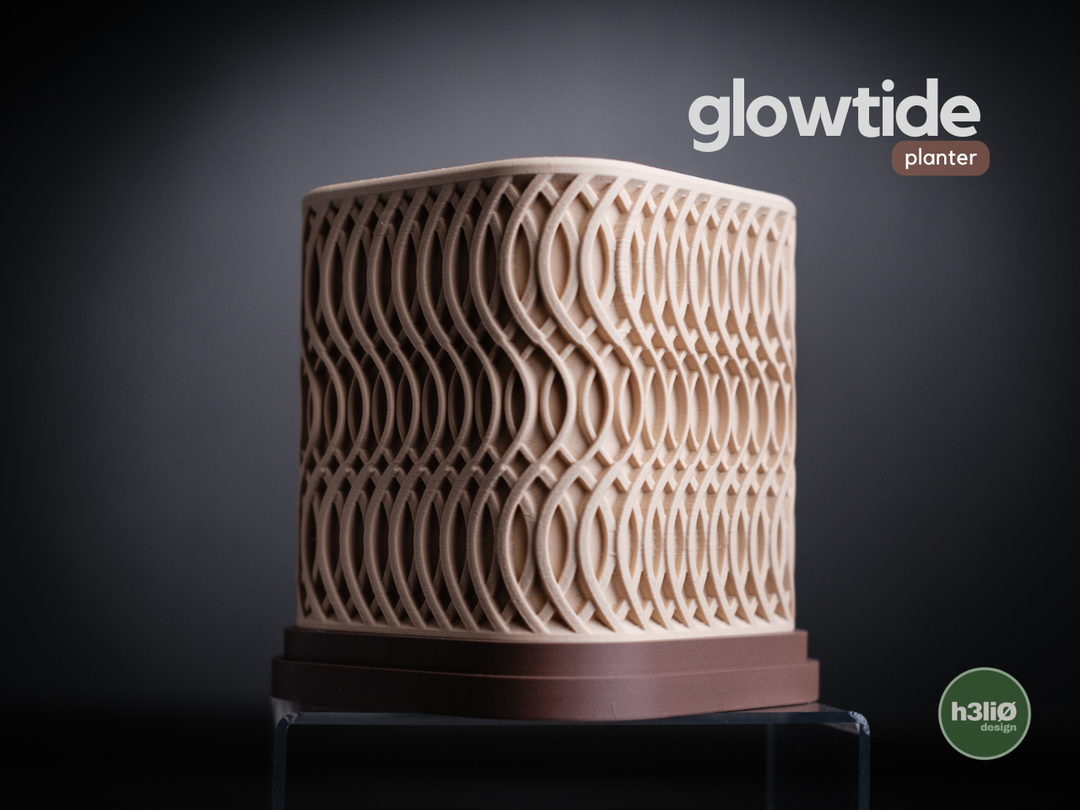 Glowtide — Pot à soucoupe — photographie du créateur — designed by h3li0