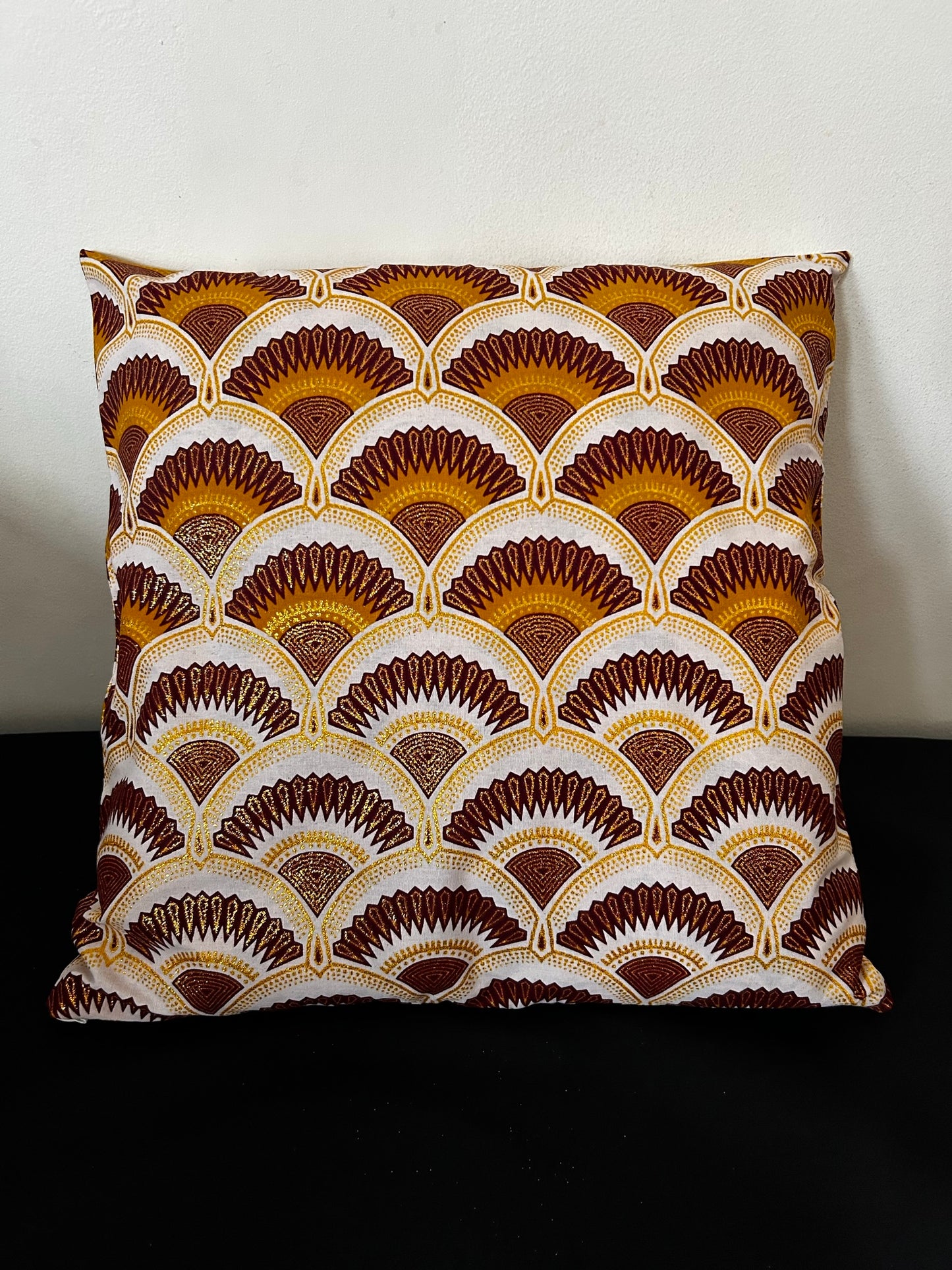 Housse de coussin n°145 - Wax Paon Gold