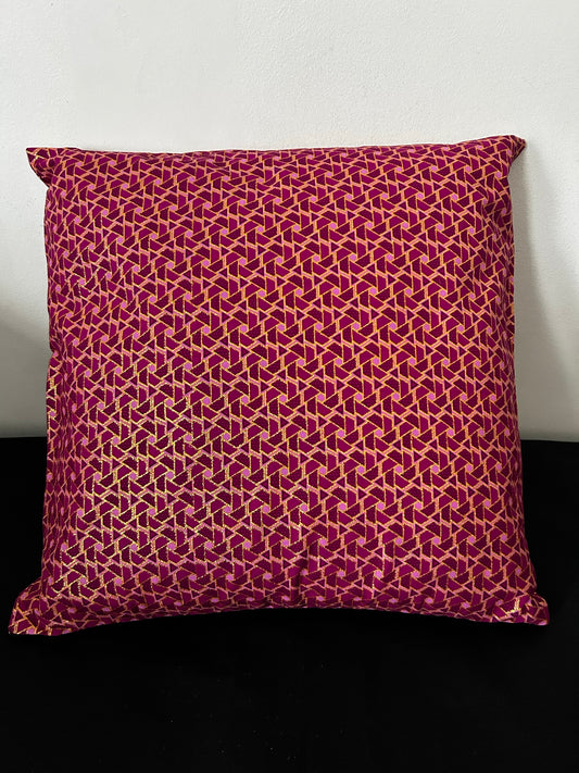 Housse de coussin n°149 - Wax Violet Doré