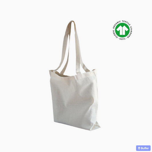 Tote Bag Toile Coton Bio - Anses longues