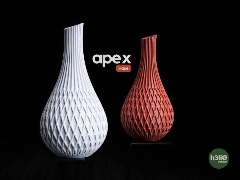 Apex — Vase décoratif à facettes — visuel du créateur — designed by h3li0