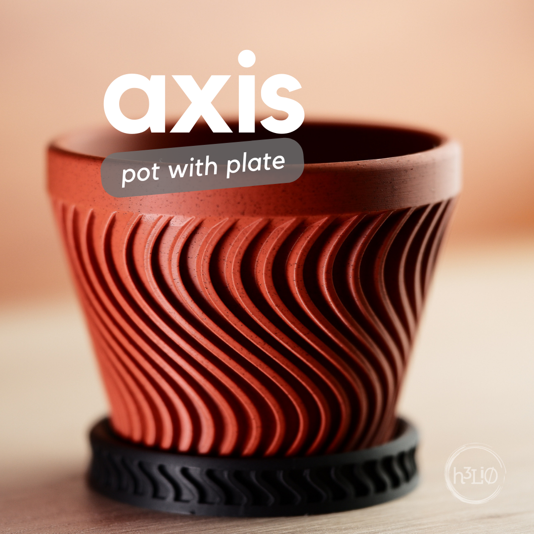 Axis — Pot à soucoupe — visuel du créateur — designed by h3li0