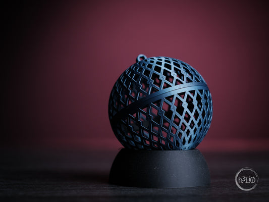 Christmas Ornament — Ornement sphérique — visuel du créateur — designed by h3li0