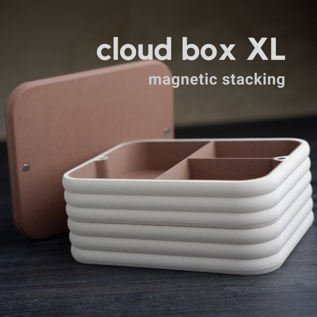 Cloud XL — Boîte de rangement empilable — visuel du créateur — designed by h3li0