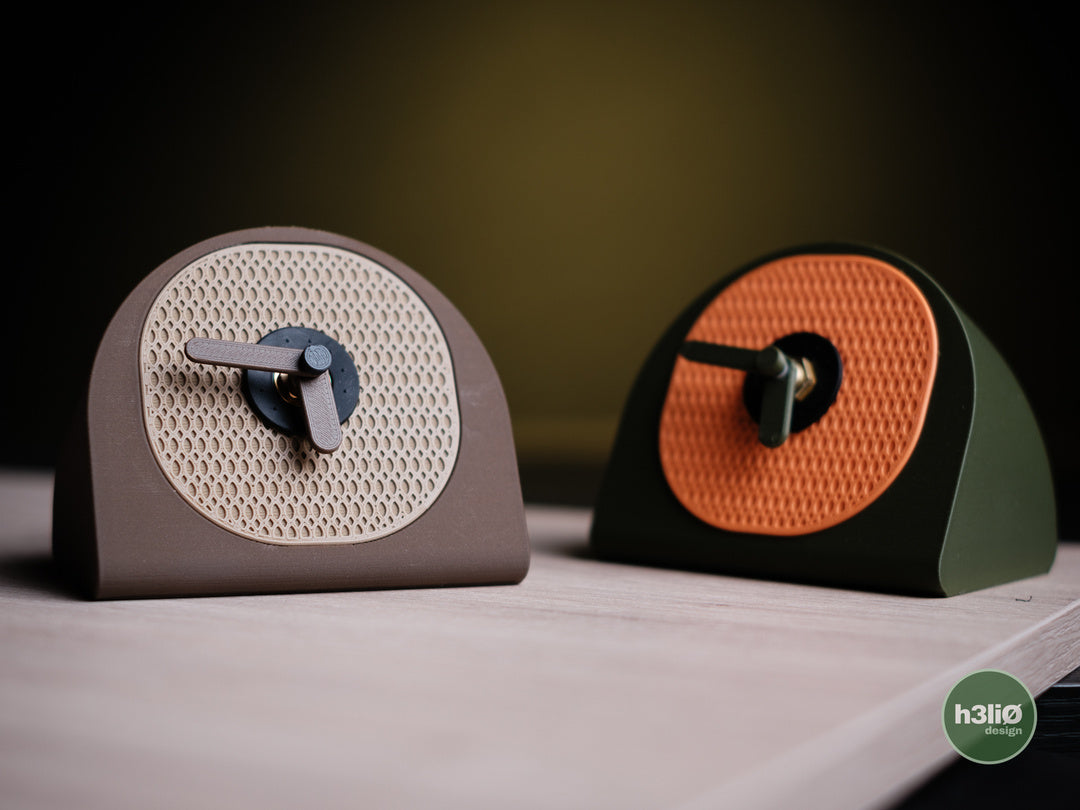 Desk Clock — Pièces imprimées pour horloge de bureau — visuel du créateur — designed by h3li0