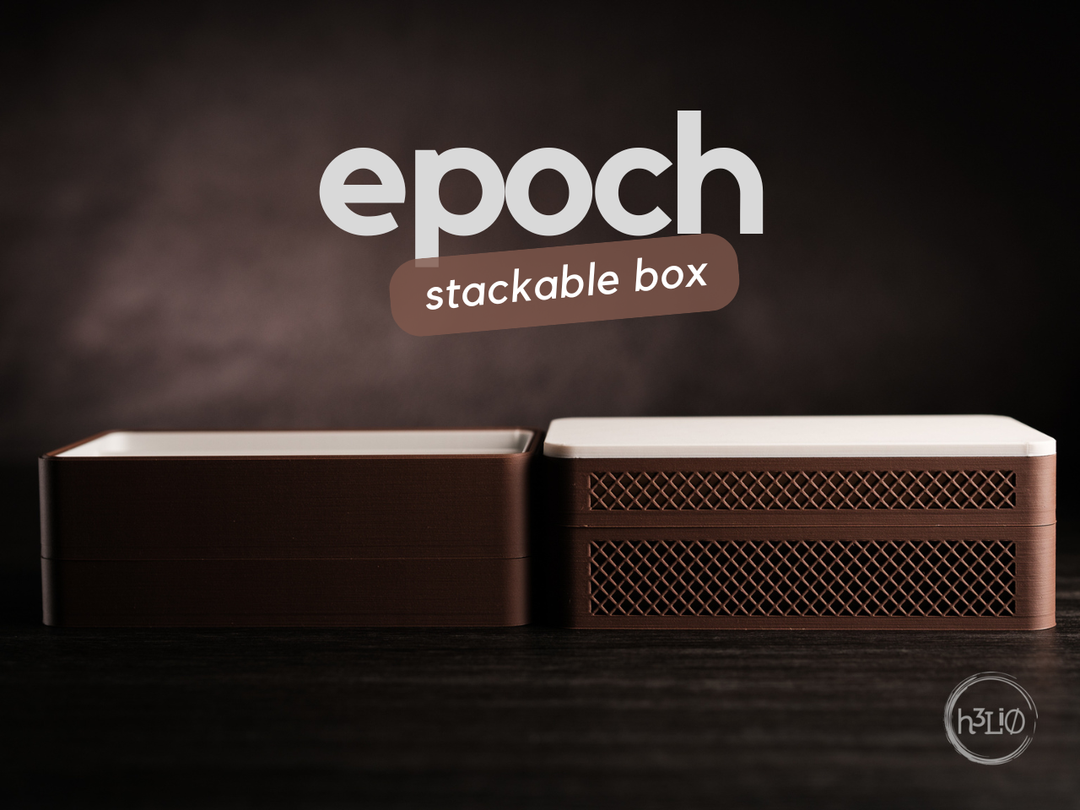 Epoch — Boîte de rangement empilable — visuel du créateur — designed by h3li0