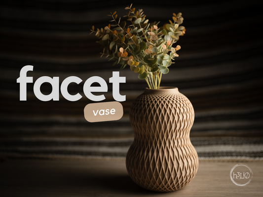 Facet — Vase décoratif — visuel du créateur — designed by h3li0