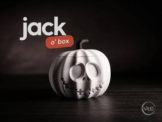 Jack O’Box — Boîte décorative Halloween — visuel du créateur — designed by h3li0
