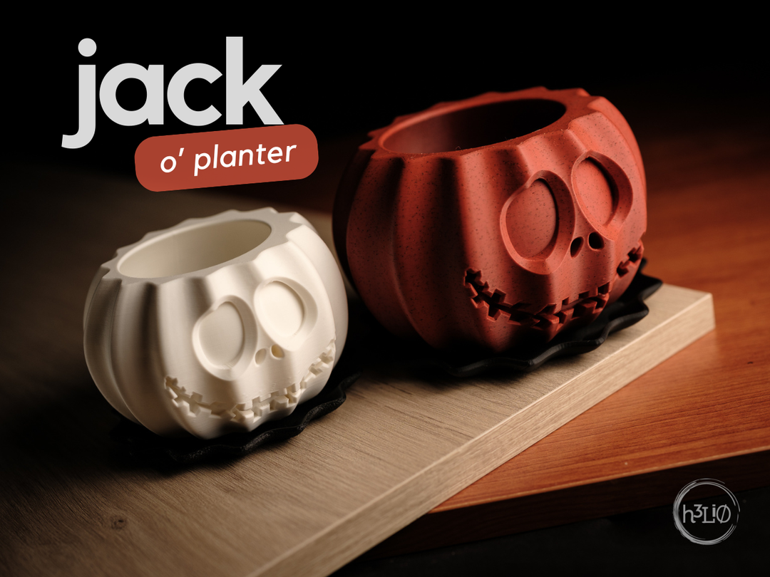 Jack O’Planter — Pot décoratif — visuel du créateur — designed by h3li0