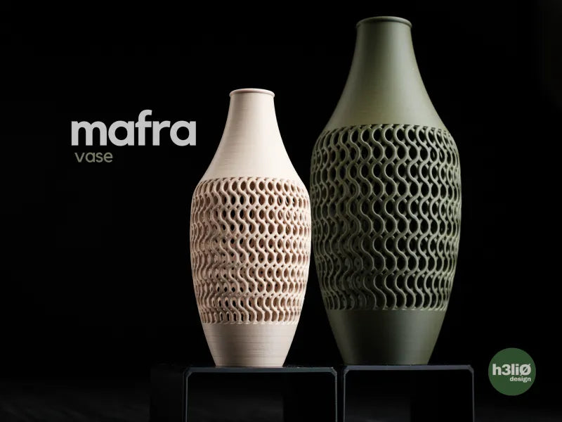 Mafra — Vase décoratif ajouré — visuel du créateur — designed by h3li0