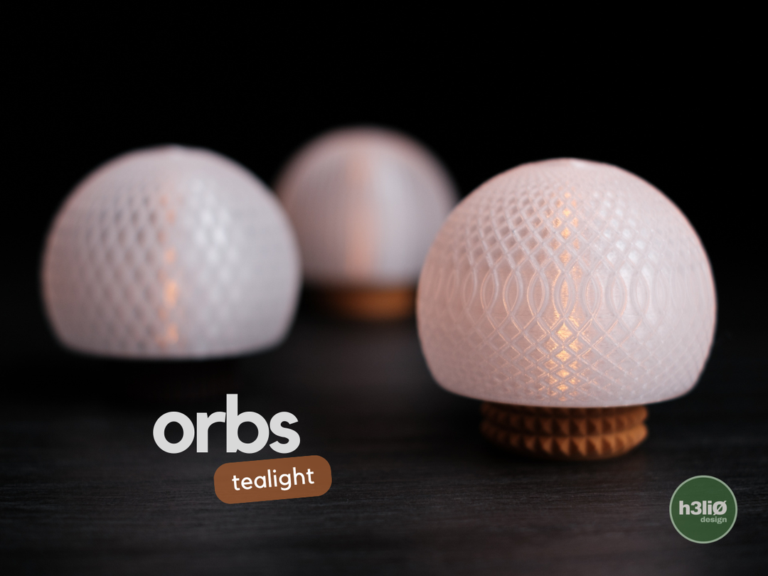 Orbs — Décoration pour bougie LED — visuel du créateur — designed by h3li0