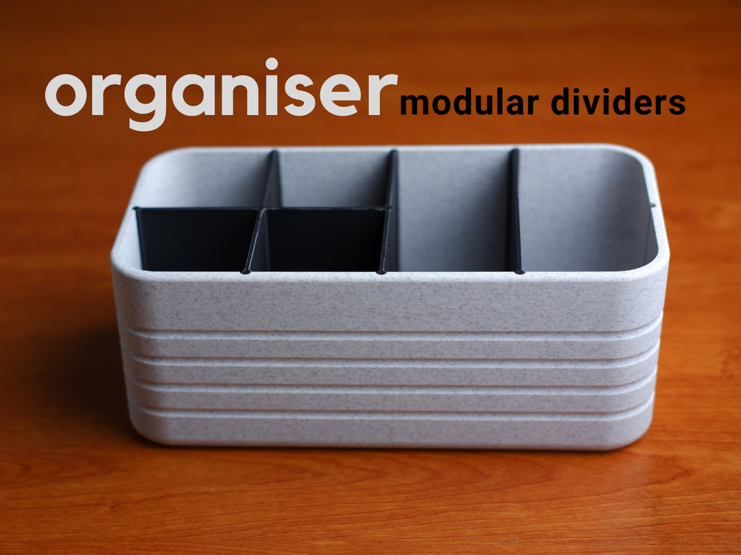 Modular Dividers — Organiseur à séparateurs — visuel du créateur — designed by h3li0
