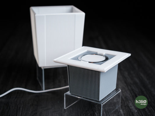 Clarit — Pièces imprimées pour luminaire — visuel du créateur — designed by h3li0