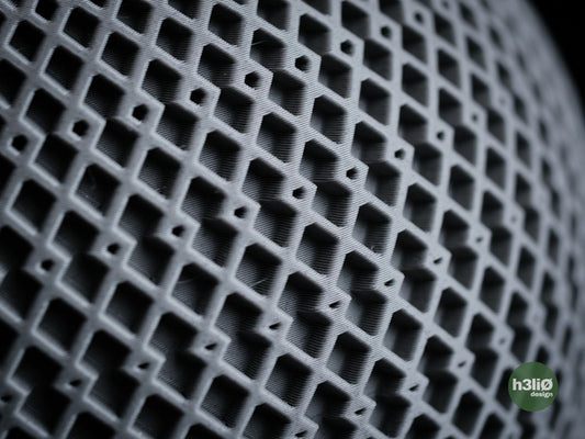 Gradiz — Pièces imprimées pour luminaire de table — visuel du créateur — designed by h3li0