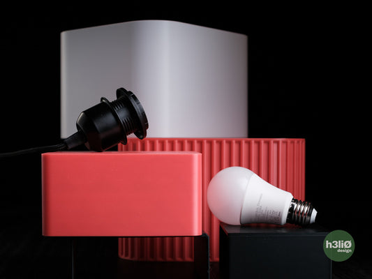Prismal Living — Pièces imprimées pour luminaire — visuel du créateur — designed by h3li0