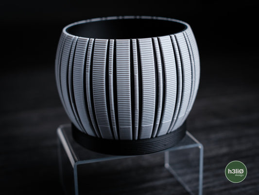 Stratum — Pot à motifs et soucoupe — visuel du créateur — designed by h3li0
