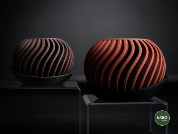 Surge — Pot à soucoupe enveloppante — visuel du créateur — designed by h3li0