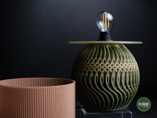 Umber — Pièces imprimées pour luminaire — visuel du créateur — designed by h3li0