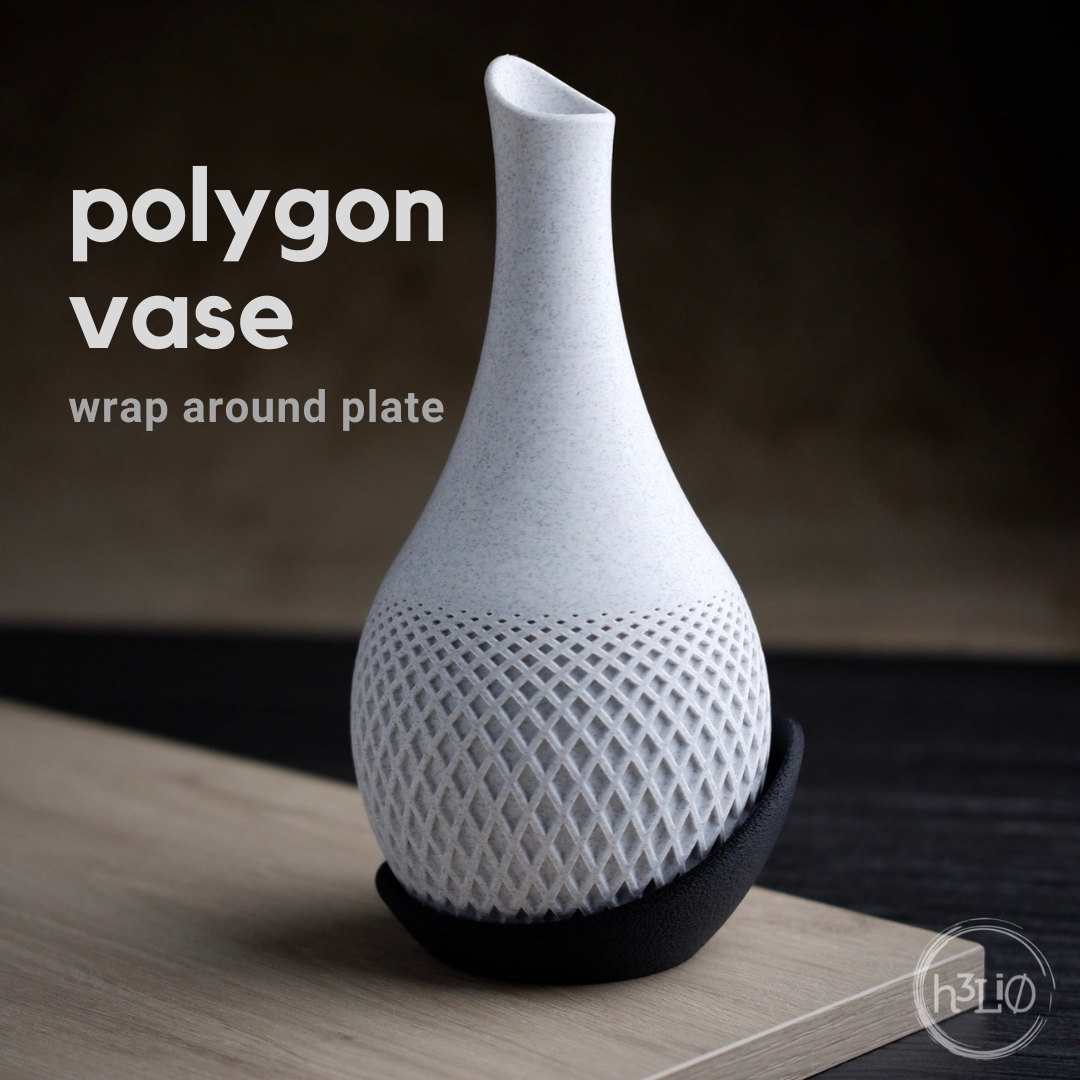 Polygon — Vase décoratif — visuel du créateur — designed by h3li0