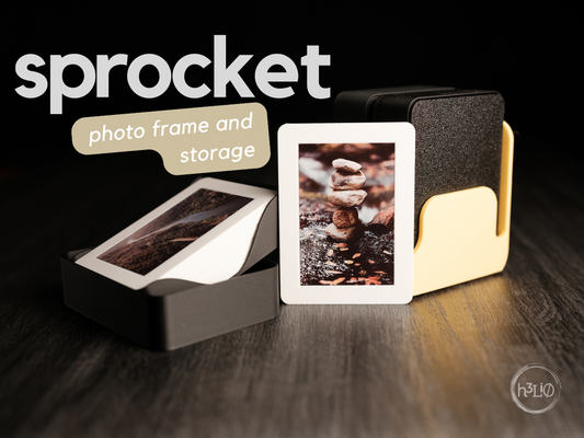 Sprocket — Cadre photo — visuel du créateur — designed by h3li0