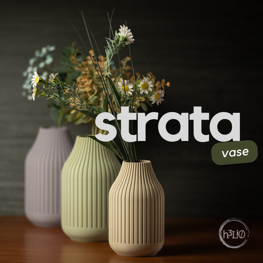 Strata — Vase décoratif — visuel du créateur — designed by h3li0