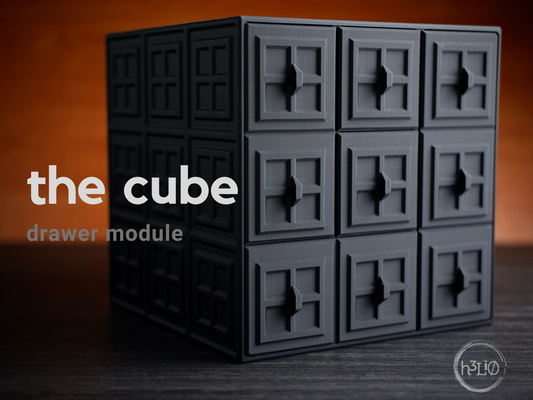 The Cube — Module à tiroir — visuel du créateur — designed by h3li0
