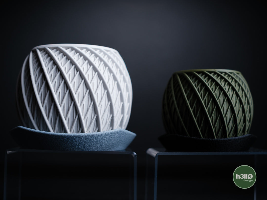Vortex — Pot à motifs et soucoupe — visuel du créateur — designed by h3li0