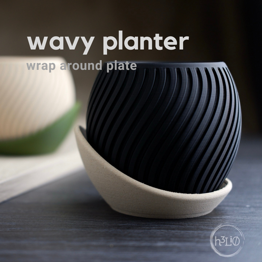Wavy — Pot à soucoupe enveloppante — visuel du créateur — designed by h3li0