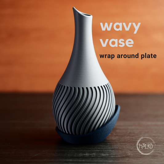 Wavy — Vase décoratif — visuel du créateur — designed by h3li0