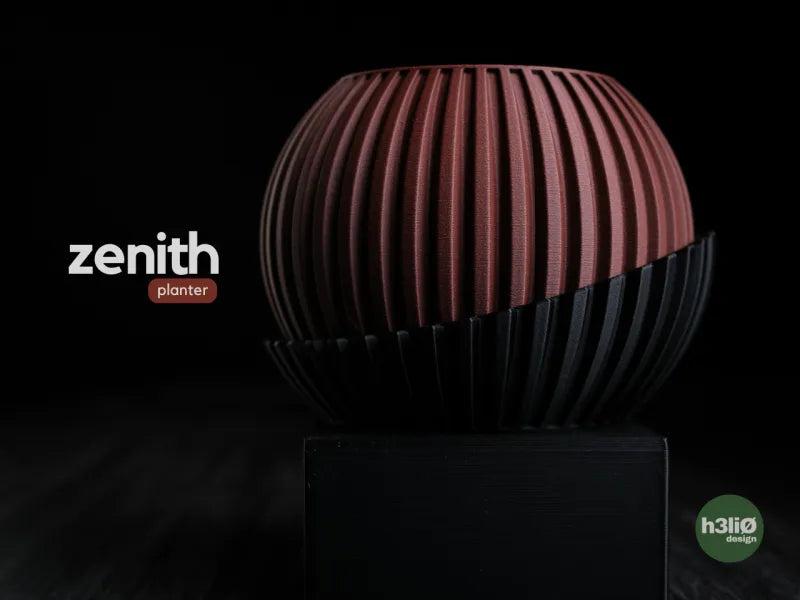 Zenith — Pot avec soucoupe enveloppante — visuel du créateur — designed by h3li0
