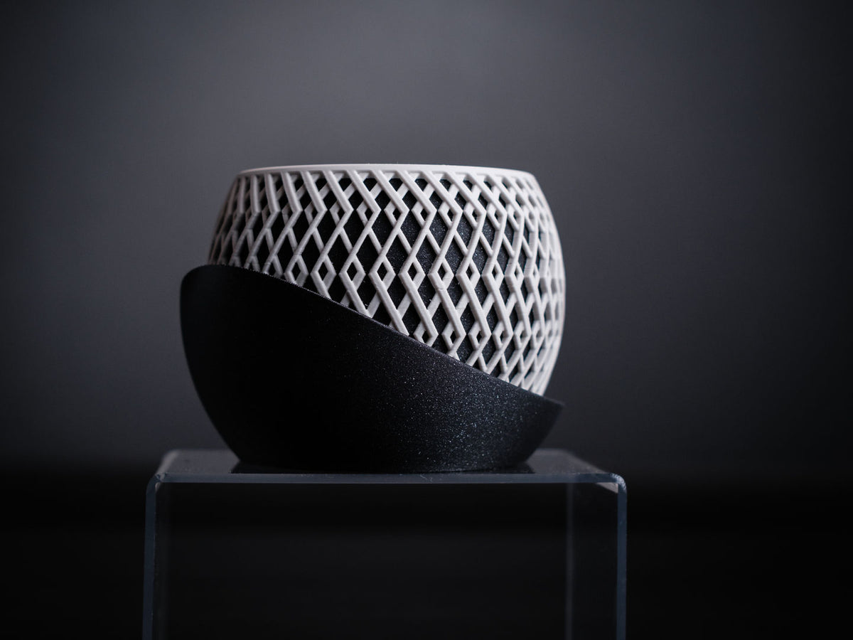 Cache-pot Arcane et soucoupe — Création 3D — visuel du créateur — designed by h3li0