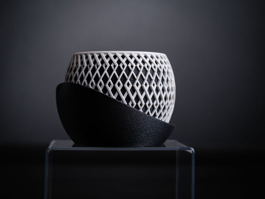 Cache-pot Arcane et soucoupe — Création 3D — visuel du créateur — designed by h3li0