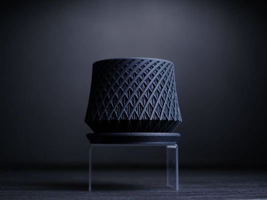 Cache-pot Kairo et soucoupe — Création 3D — visuel du créateur — designed by h3li0