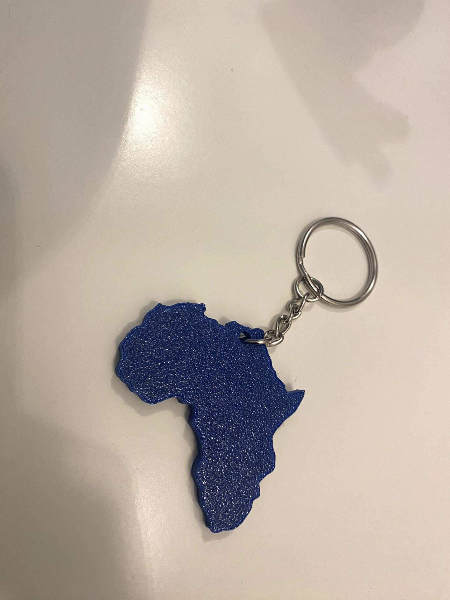 Porte-clés Flexible - Modèle Afrique Continent - Bleu marine