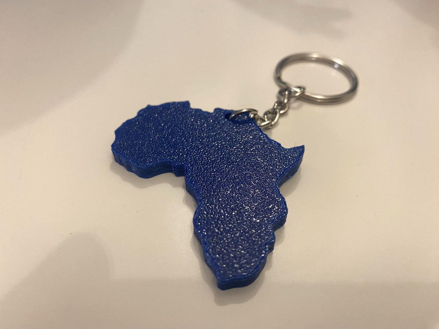 Porte-clés Flexible - Modèle Afrique Continent - Bleu marine