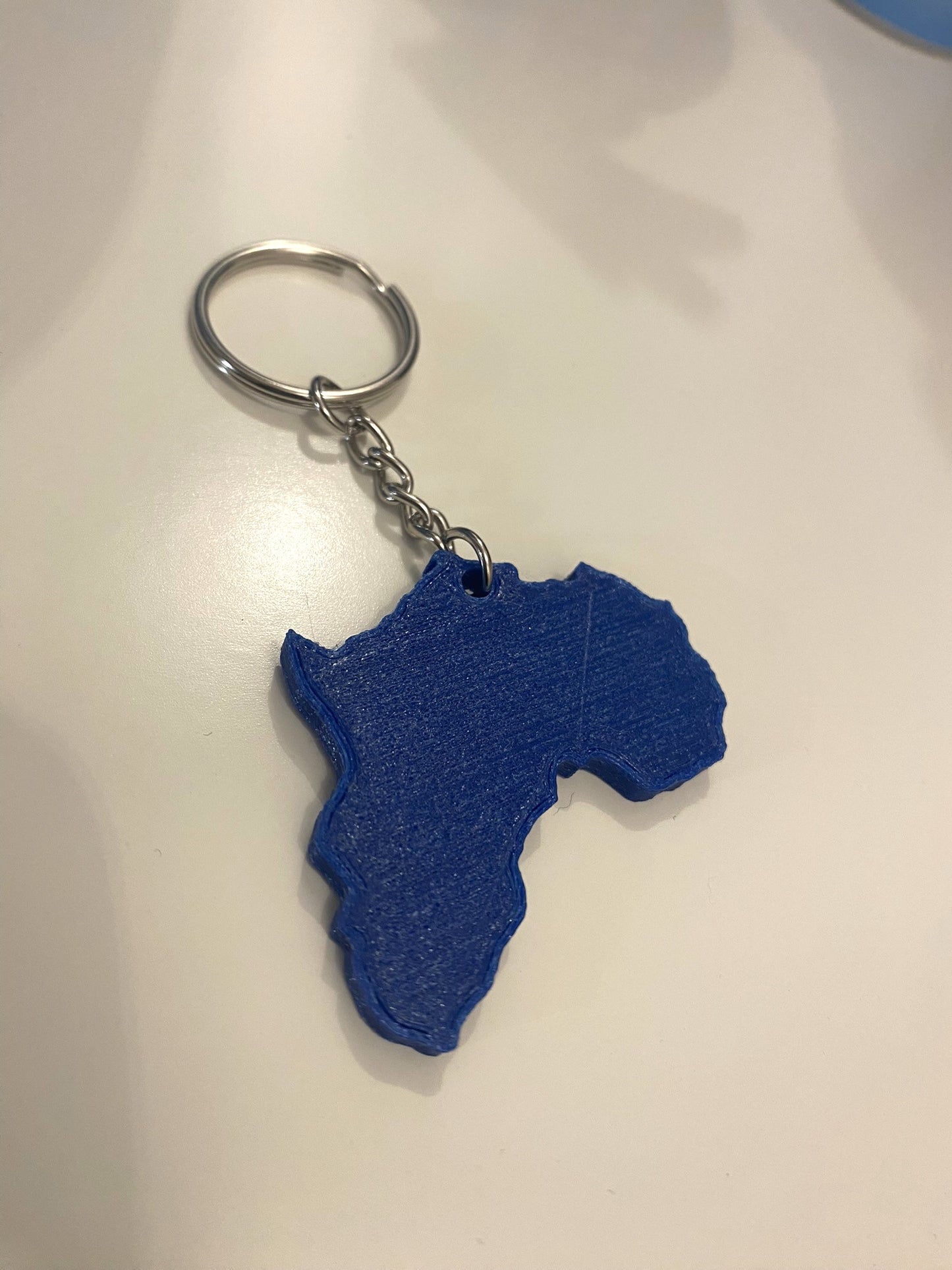 Porte-clés Flexible - Modèle Afrique Continent - Bleu marine