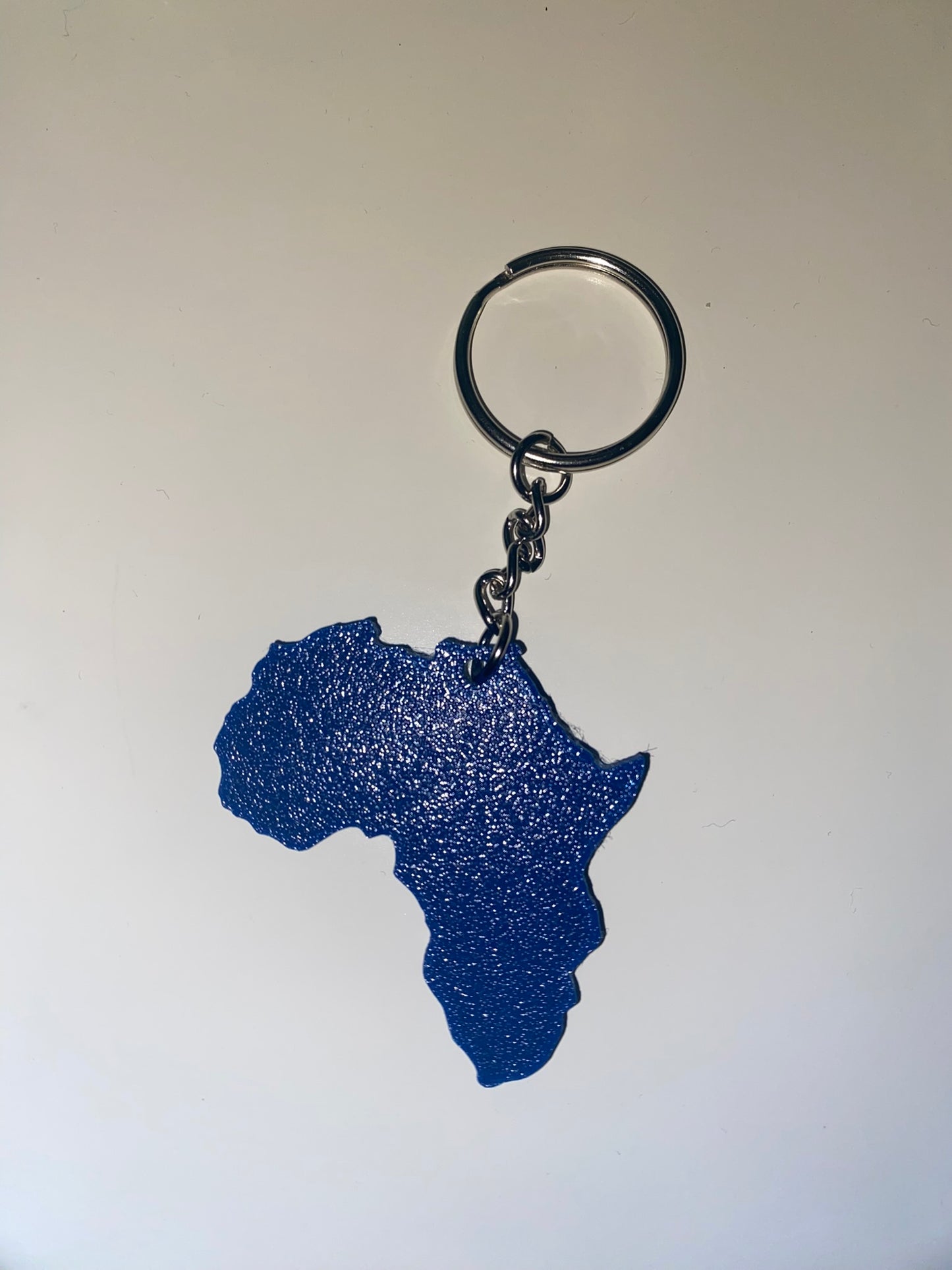 Porte-clés Flexible - Modèle Afrique Continent - Bleu marine