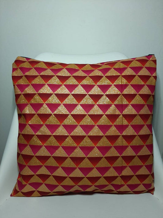 Cushion cover - Wax Carré Rose gold