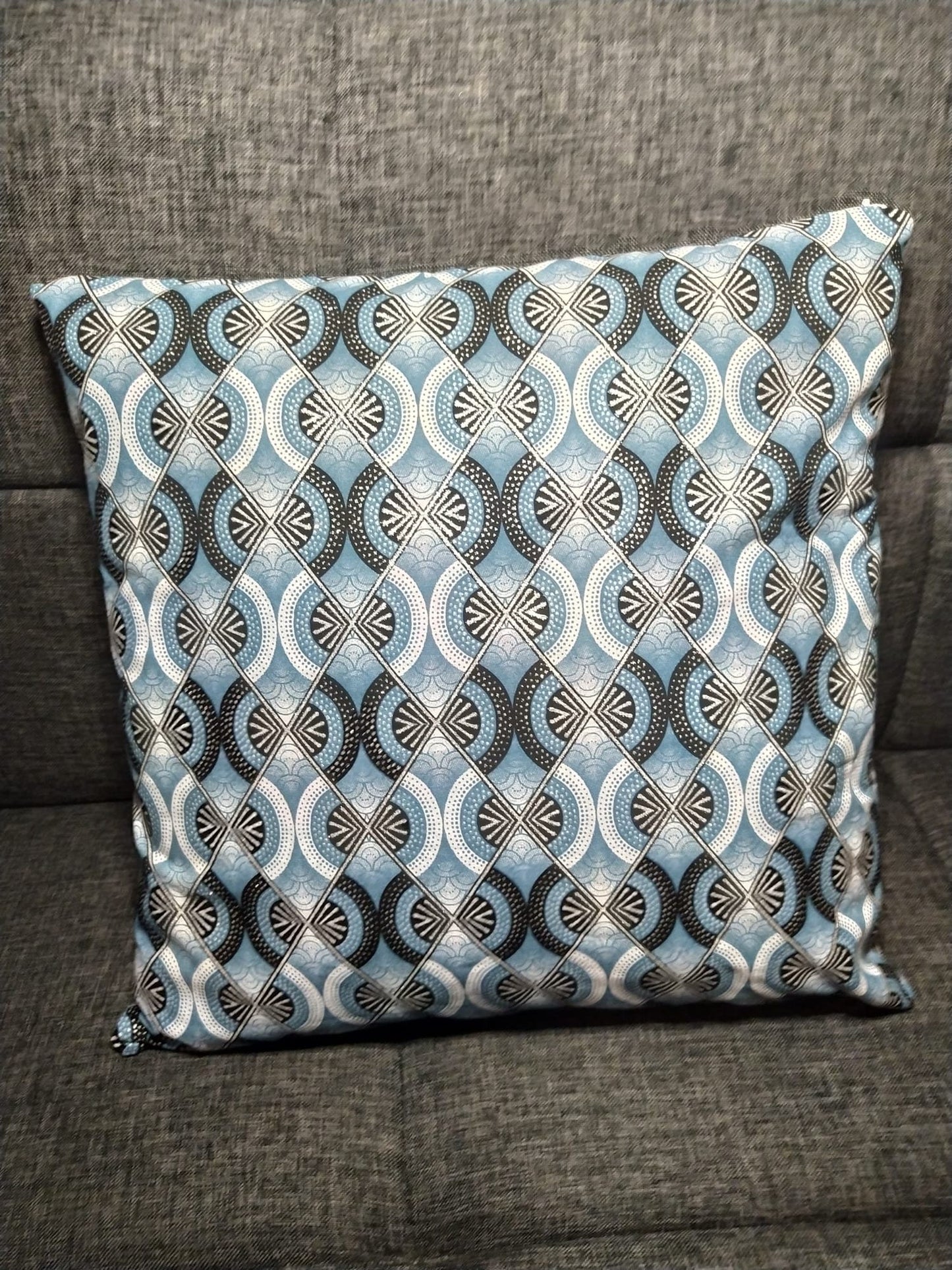 Cushion cover - Satin Wax Diamond Silver gray