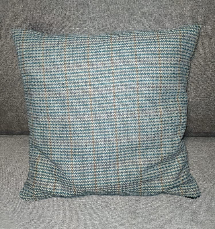 Housse de coussin vintage - Maille grise